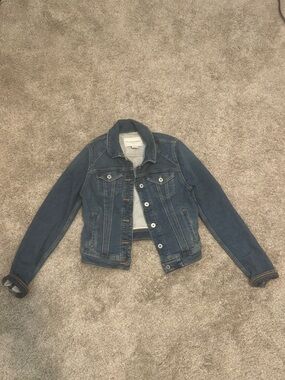 Pilcro and the Letterpress Blue Denim Jean Jacket